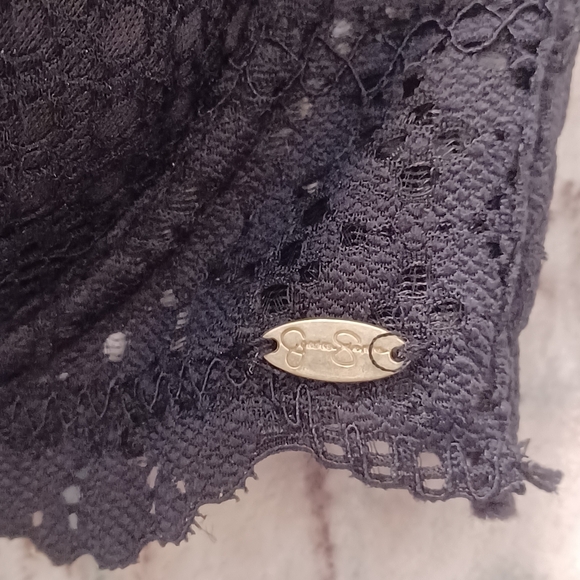 New Jessica Simpson Set Of 3 Bras Black Pink Lace 36B - Picture 2 of 3